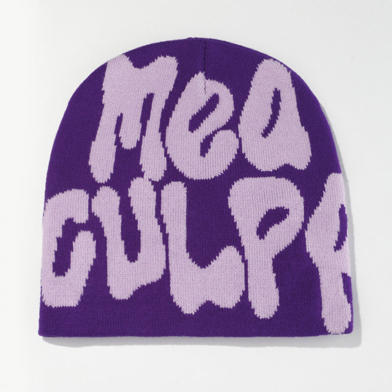 Fashion Letters Jacquard Hat(A0183) – Helarocky